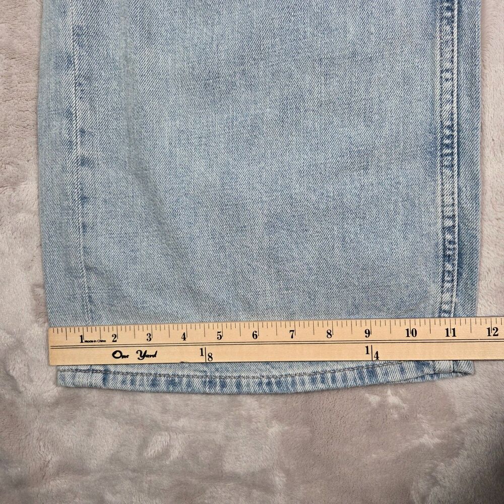 GAP NWT High Rise Wide Leg Cargo Jeans Women’s 10/30 Short Light Wash - Picture 12 of 13